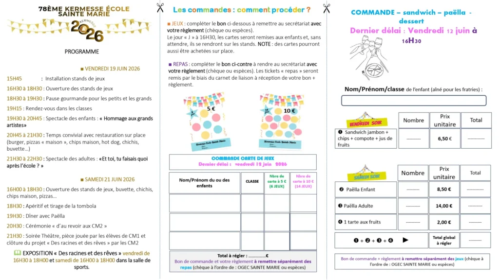 programme kermesse 26