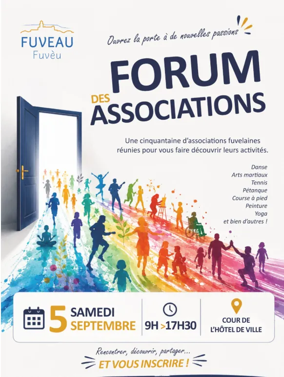 FORUM DES ASSOCIATIONS SAMEDI 05 SEPTEMBRE - FUVEAU FORUM DES ASSOCIATION FUVEAU 2026